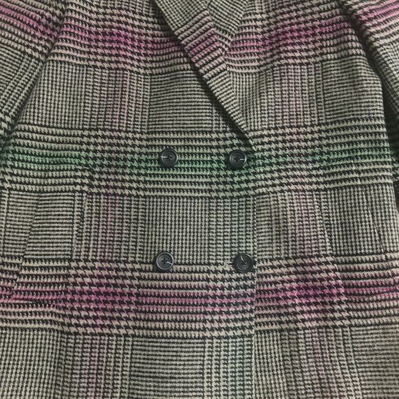 BODEN Double-Breasted Checked Coat Women’s Size 10 - Picture 5 of 16